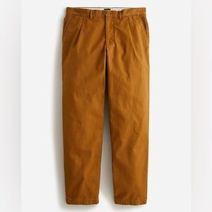 J.Crew Men’s Classic Pleated Chino Pants - Straight Fit - 33x30 - Brown